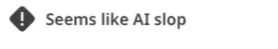 Bouton « Seems like AI slop » testé par LinkedIn
